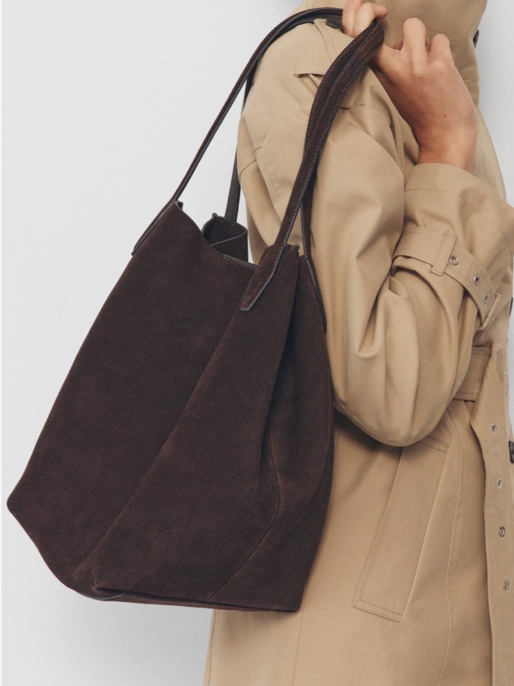 Madewell Oversize Suede Shopper Tote